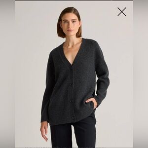 New Quince Mongolian Cashmere Boyfriend Cardigan